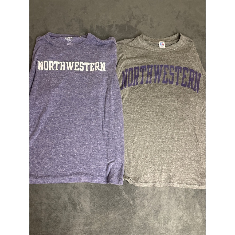 Vintage Northwestern University T-Shirt Bundle Mens XXL 2 Pack